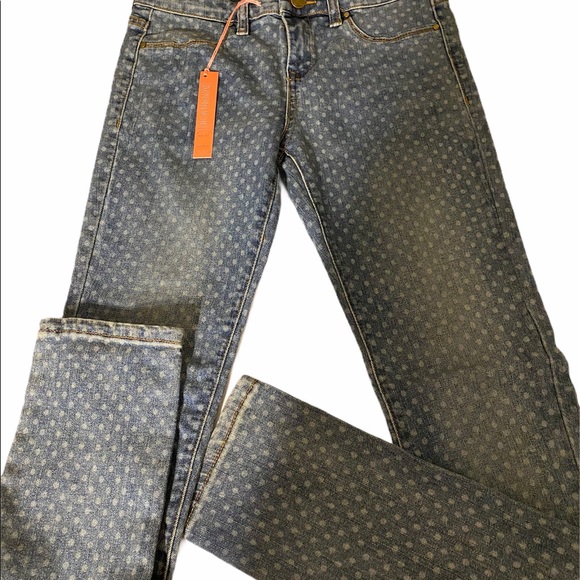 NWT BLANKNYC GIRLS POLKA DOT SKINNY JEANS SZ 14 - Picture 7 of 11